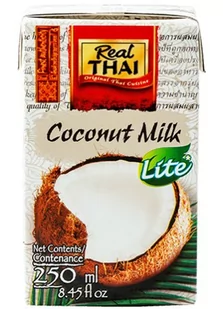 REAL THAI Mleczko Kokosowe Light 250ml - Real Thai - Zdrowa żywność - miniaturka - grafika 1