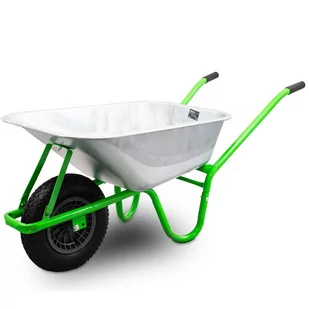 Jasnozielona Taczka Ogrodowa Jednokołowa 100L 250kg - Taczki - miniaturka - grafika 1