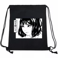 Plecaki szkolne i tornistry - WOREK PLECAK EKO do Szkoły Dziewczyna Manga Wzory - miniaturka - grafika 1