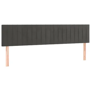 Łóżko kontynentalne z materacem, ciemnoszary aksamit, 200x200cm  Lumarko - Łóżka - miniaturka - grafika 7