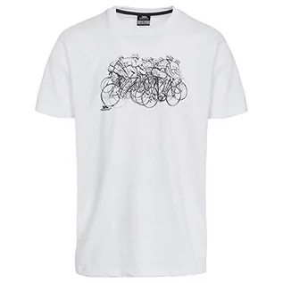 Koszulki męskie - Trespass mężczyzn wicky z krótkim rękawem T-Shirt - xxs biały MATOTSM10019_WHTXXS - grafika 1