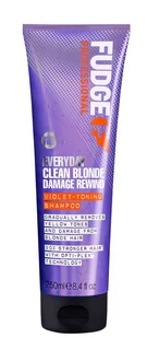 Fudge Everyday Clean Blonde Damage Rewind Shampooo Fioletowy szampon lekko tonujący włosy blond do codziennej pielęgnacji 250 ml - Szampony do włosów - miniaturka - grafika 1