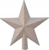 Ozdoby bożonarodzeniowe - Kaemingk Gwiazda czubek na choinkę biały świąteczny nietłukący 20 cm - miniaturka - grafika 1