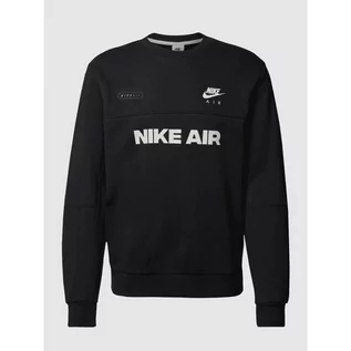 Bluzy męskie - Bluza z napisem z logo - Nike - grafika 1