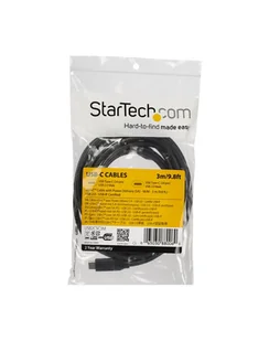 StarTech USB2C5C3M .com kabel USB 3 m USB 2.0 USB C Czarny - Kable komputerowe i do monitorów - miniaturka - grafika 1