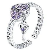 Pierścionki - Pierścionek Srebrny - PIERŚCIONEK KŁÓDKA - miniaturka - grafika 1