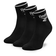 Skarpetki męskie - Zestaw 3 par wysokich skarpet unisex Reebok R0362-SS24 (3-pack) Czarny - miniaturka - grafika 1