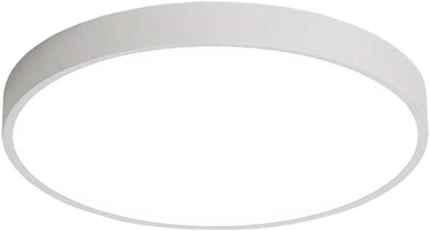 Zolta 37W biała lampa sufitowa LED okrągła - lampa sufitowa z metalowym kloszem - nowoczesna lampa sufitowa - lampa LED - lampa łazienkowa - lampa sufitowa LED 50x6cm - chłodna biel 6500K