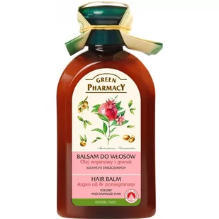 Green Pharmacy Balsam do włosów Olej arganowy, Granat 300ml - Zdrowa żywność - miniaturka - grafika 1