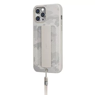 UNIQ etui Heldro iPhone 12 Pro Max 6,7" beżowy moro/ivory camo Antimicrobial - Etui i futerały do telefonów - miniaturka - grafika 2
