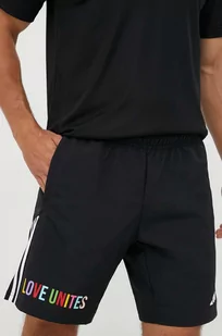 adidas Performance szorty treningowe Pride Tiro Downtime kolor czarny - Spodenki męskie - miniaturka - grafika 1