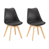 Krzesła - Silla étkezőszék 2 db fekete színben - miniaturka - grafika 1