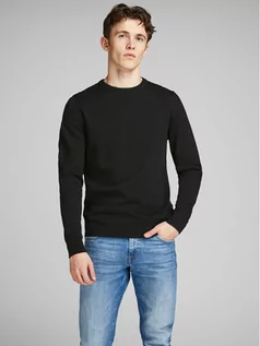 Swetry damskie - Jack&Jones Sweter Basic 12137190 Czarny Regular Fit - grafika 1