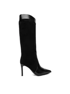 Kozaki damskie - Eva Minge Kozaki EO-DANA-GLC6020-16.5-361 Czarny - miniaturka - grafika 1