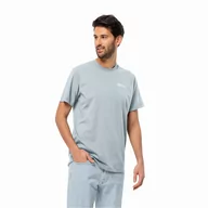 Koszulki męskie - Męska koszulka Jack Wolfskin ESSENTIAL T M soft blue - S - miniaturka - grafika 1