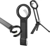 Akcesoria do statywów - Magnetyczny uchwyt-statyw 2w1 do smartfona MagSafe Supero + karabińczyk, czarny - miniaturka - grafika 1