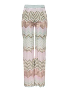 ONLY Spodnie "Alvira" w kolorze jasnoróżowo-turkusowym - Spodnie sportowe damskie - miniaturka - grafika 1