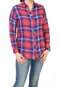 Koszule damskie - WRANGLER BOYFRIEND SHIRT LOLLIPOP RED KOSZULA - miniaturka - grafika 1