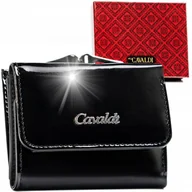Portfele - 4U Cavaldi portfel skóra naturalna czarny PX32-JMP-3003 BLACK - kobieta - miniaturka - grafika 1