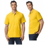 Koszulki męskie - Koszulka POLO Polówka Męska BAWEŁNA Double Pique Gildan 64800 ŻÓŁTA 2XL - miniaturka - grafika 1