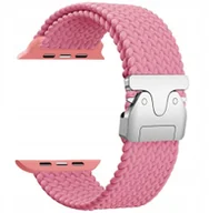 Akcesoria do smartwatchy - Pasek Beline Woven Nylon Parachute do Apple Watch 38/40/41mm różowy - miniaturka - grafika 1
