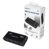 Huby USB - LogiLink Hub USB 3 0 4 z zasilaczem - miniaturka - grafika 1