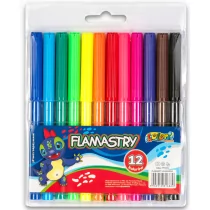 Flamastry 12 kolorów mini - Przybory szkolne - miniaturka - grafika 3
