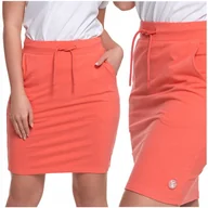 Spódnice - Ołówkowa SPÓDNICA Damska Spódniczka Dresowa z Kieszeniami Wiązana MORAJ S - miniaturka - grafika 1