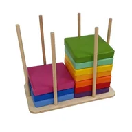 Akcesoria do rehabilitacji - Stojak na kółkach dla poduszek kwadratowych - 30 cm - miniaturka - grafika 1