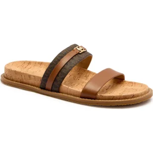 Michael Kors Skórzane klapki MANDY - Klapki i japonki damskie - miniaturka - grafika 1