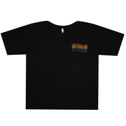 T-shirt oversize z tęczowym haftem Girls Watch Porn - Ceny i ...