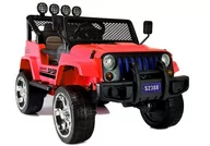 Pojazdy elektryczne dla dzieci - LEAN CARS Auto na Akumulator S2388 Jeep Czerwony 4x45W 6589 - miniaturka - grafika 1