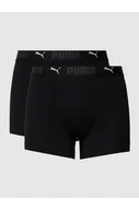 Majtki damskie - Obcisłe bokserki z detalami z logo w zestawie 2 szt. - Puma - miniaturka - grafika 1