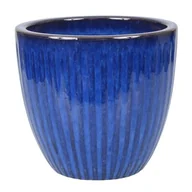 Donice - Donica 4377 szkliwo mrozoodporna 22,5 x 20,5 cm niebieski 007 - miniaturka - grafika 1