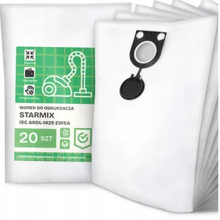 20x Worek do Odkurzacza Starmix Isc ARDL-1425 Ewsa Syntetyczny Pojemny G9 - Worki do odkurzaczy - miniaturka - grafika 1