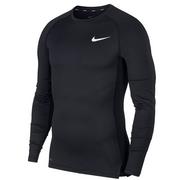 Koszulki sportowe męskie - Nike, Koszulka męska, M NP Top LS Tight BV5588 010, czarny, rozmiar XL - miniaturka - grafika 1