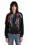 Kurtki damskie - Kurtka damska Desigual Tree bomberka z tasiemkami-S - miniaturka - grafika 1