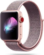 Akcesoria do smartwatchy - Tech-Protect Pasek Nylon do Apple Watch 2 / 3 / 4 / 5 / 6 / SE 38/40mm Pink Sand - miniaturka - grafika 1