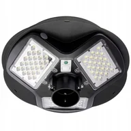 Lampy ogrodowe - Lampa uliczna latarnia solarna LED 150W IP65 mikrofalowy czujnik ruchu + Pilot - miniaturka - grafika 1