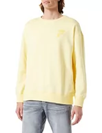 Bluzy męskie - FILA Męska bluza Baby Oversized Crew, Pale Banana, L, pale banana, L - miniaturka - grafika 1