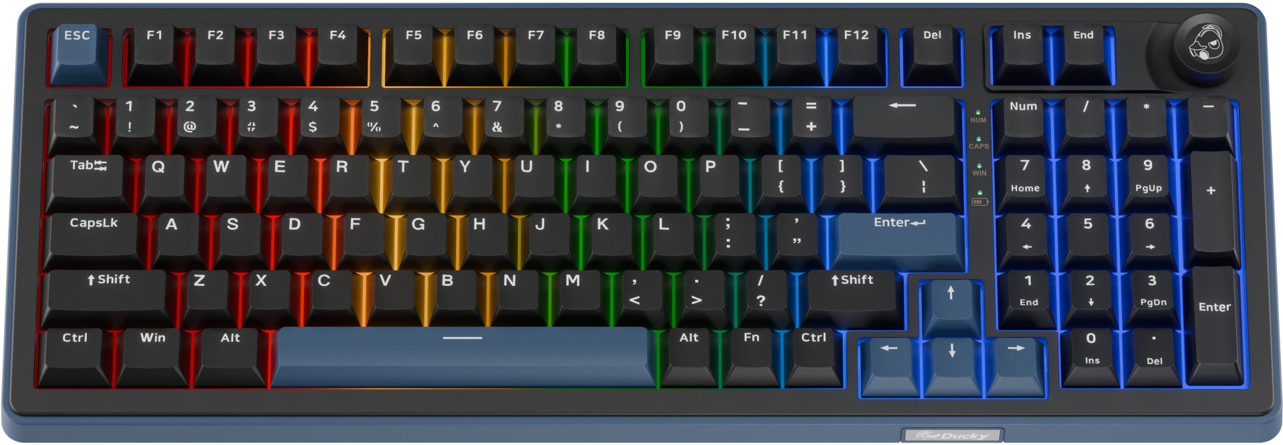 Ducky OK-M 98 Hot-Swap, RGB Blue Switches DKOKM2598-KYUSPDCOCH1