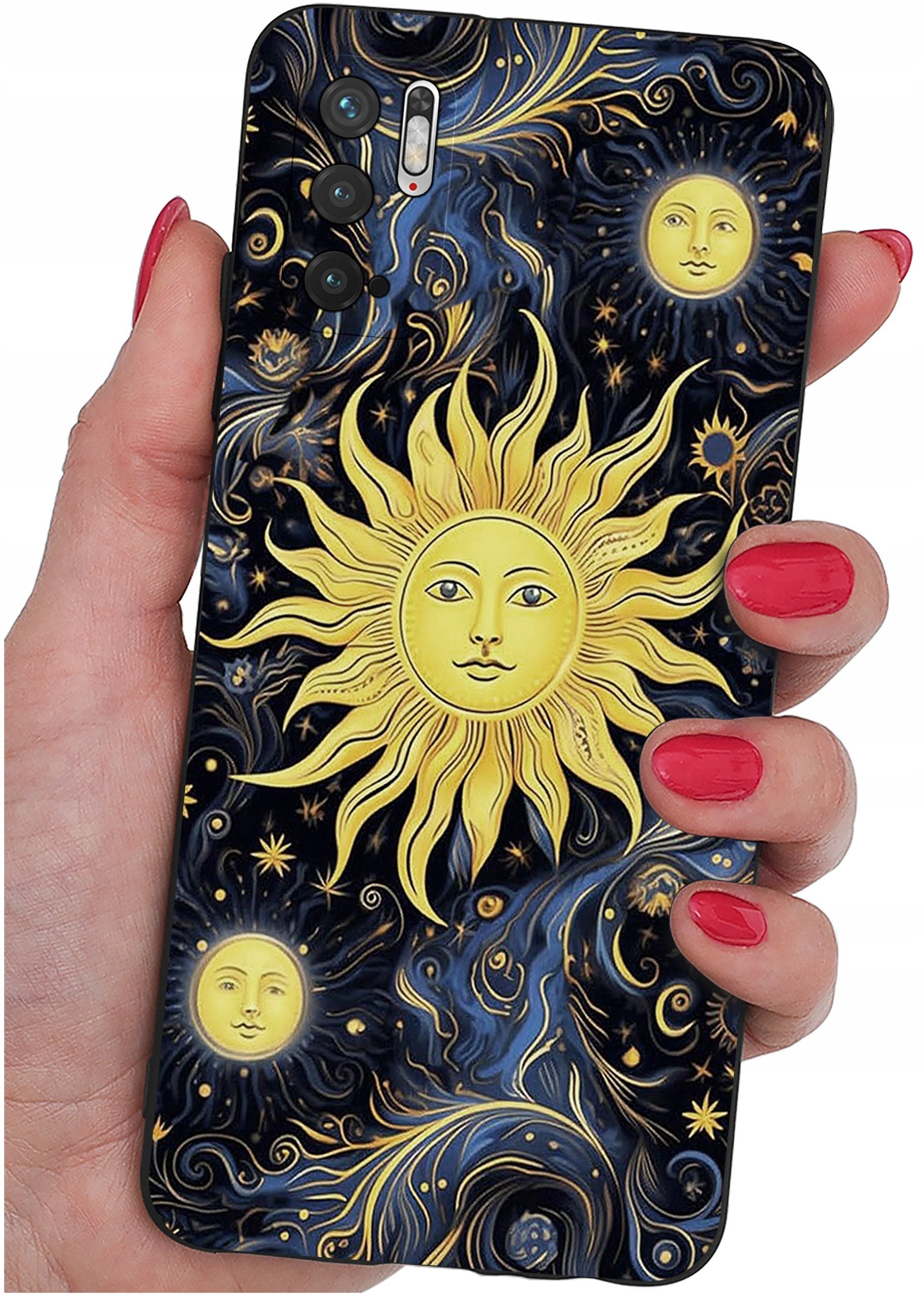 ETUI do Xiaomi Redmi Note 10 5G WZORY SILIKONOWE MATT CASE + SZKŁO 9H