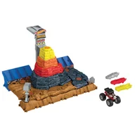 Tory, garaże, parkingi - Hot Wheels Monster Truck Piramida Demolki arena - model lub pojazd - miniaturka - grafika 1