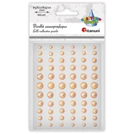 Zeszyty szkolne - Perełki samoprzylepne 66 szt jasnozłote mix - miniaturka - grafika 1