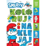 Kolorowanki, wyklejanki - Harperkids Koloruj i naklejaj. Smerfy praca zbiorowa - miniaturka - grafika 1
