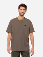 Koszulki męskie - Koszulka męska Jack Wolfskin Eschenheimer T 1809092-4610 XS Kasztanowa (4064993865738). T-shirty męskie - miniaturka - grafika 1