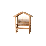 Kratki i pergole - Pergola Aston z łąwką impregnacja brązowa - miniaturka - grafika 1