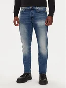 Spodnie męskie - G-Star Raw Jeansy 3301 51003 C052 Niebieski Tapered Fit - miniaturka - grafika 1
