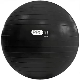 ProFit Piłka gimnastyczna 85 cm czarna z pompką DK 2102 P5118-0 - Piłki do ćwiczeń - miniaturka - grafika 1