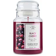 Świece - Purple River sojowa naturalna świeca zapachowa w szkle 22 oz 623 g - Black Cherry - miniaturka - grafika 1